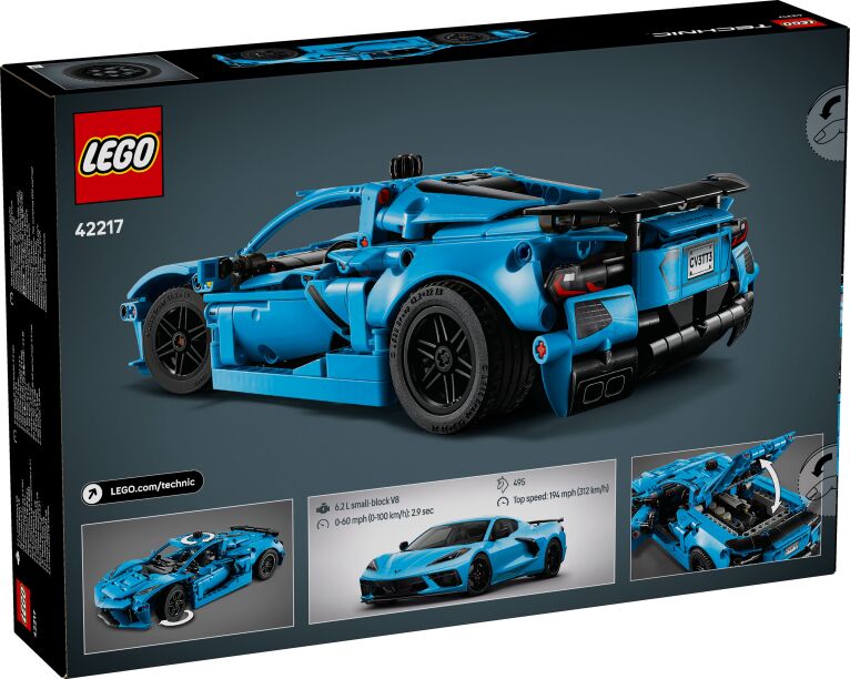 LEGO Technic Chevrolet Corvette Stingray Blue (42217) (10)