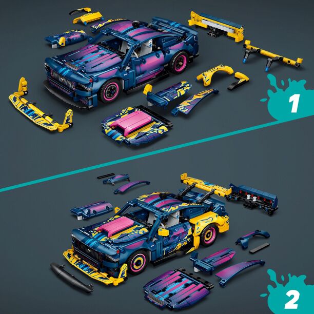 LEGO® Technic Custom Garage Ford Mustang GT Car (42236) (2)