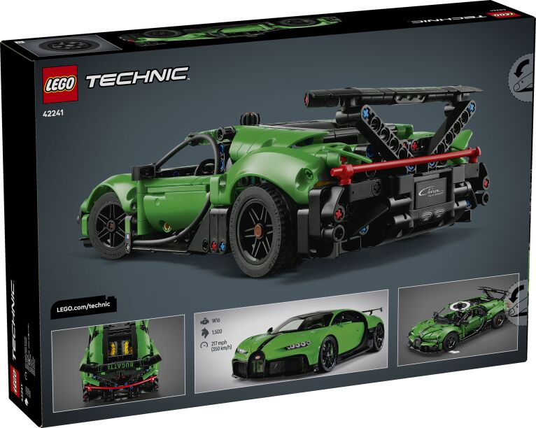 LEGO® Technic Green Bugatti Chiron Pur Sport Hypercar (42241) (9)