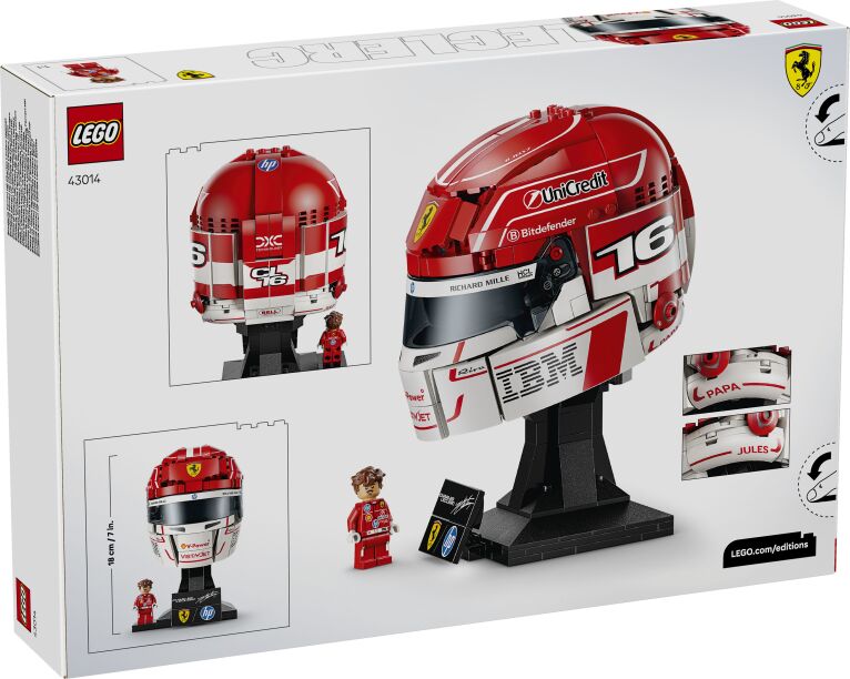 LEGO Editions Scuderia Ferrari HP Charles Leclerc Helmet (43014) (6)