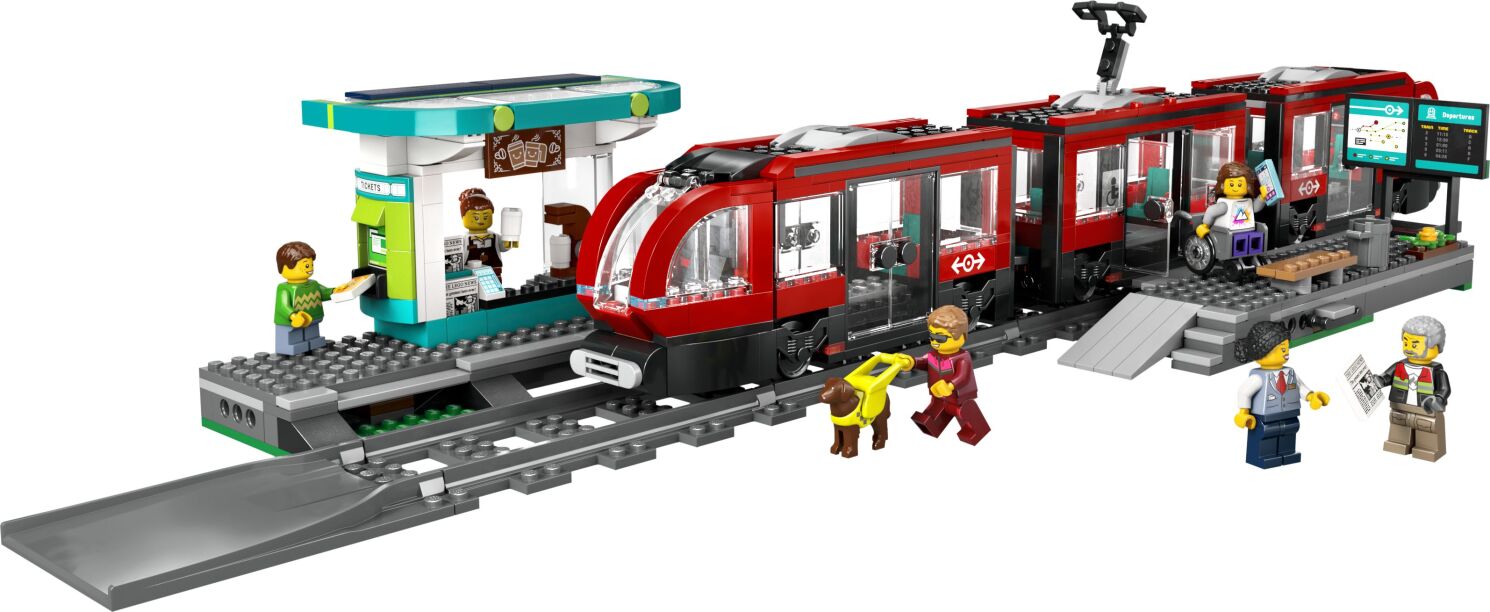 LEGO City Downtown Streetcar & Station (60423) (1)