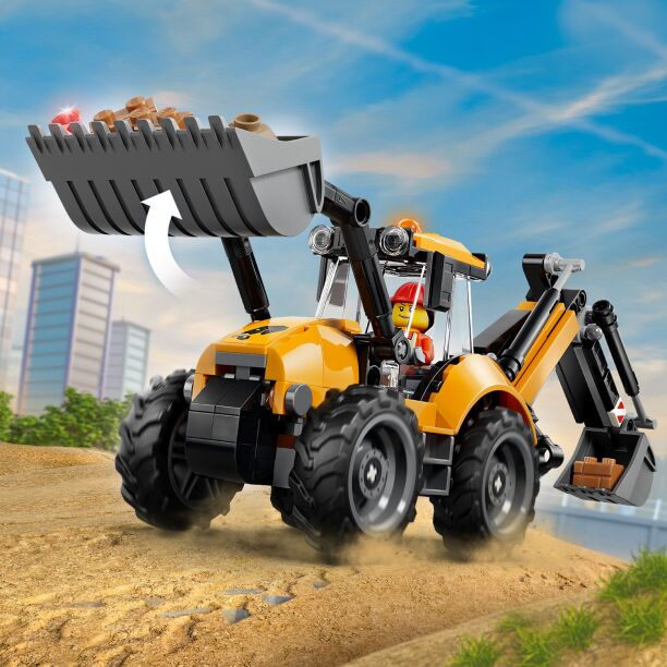LEGO® City Yellow Backhoe Loader (60480) (2)