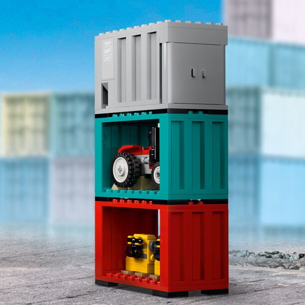 LEGO® City Harbor Freight Train With Crane & Truck (60509) (3)